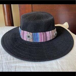 Anthropologie Western Trimmed Boater Hat. NWT